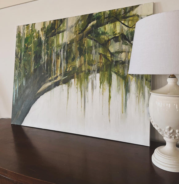 Southern Oak Tree with spanish moss