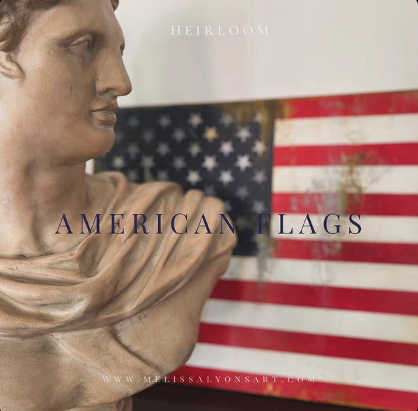 American Flag on canvas painting