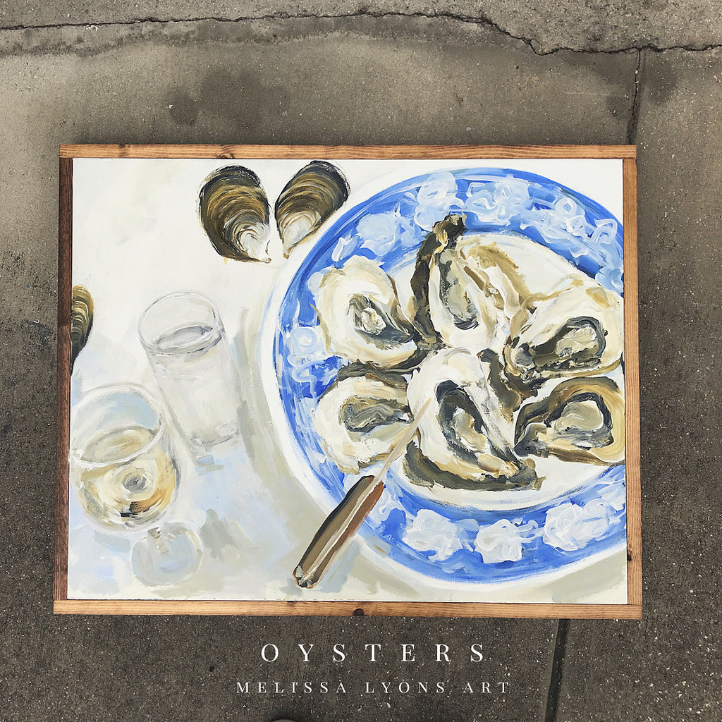 oysters on a plate