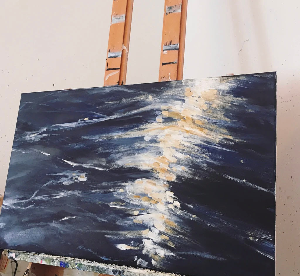 Moon over water