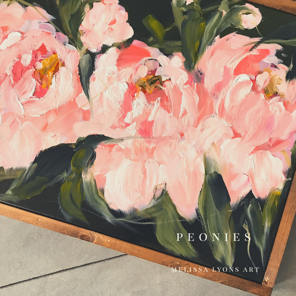 pink peonies