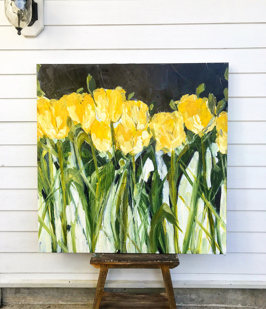 Yellow tulips