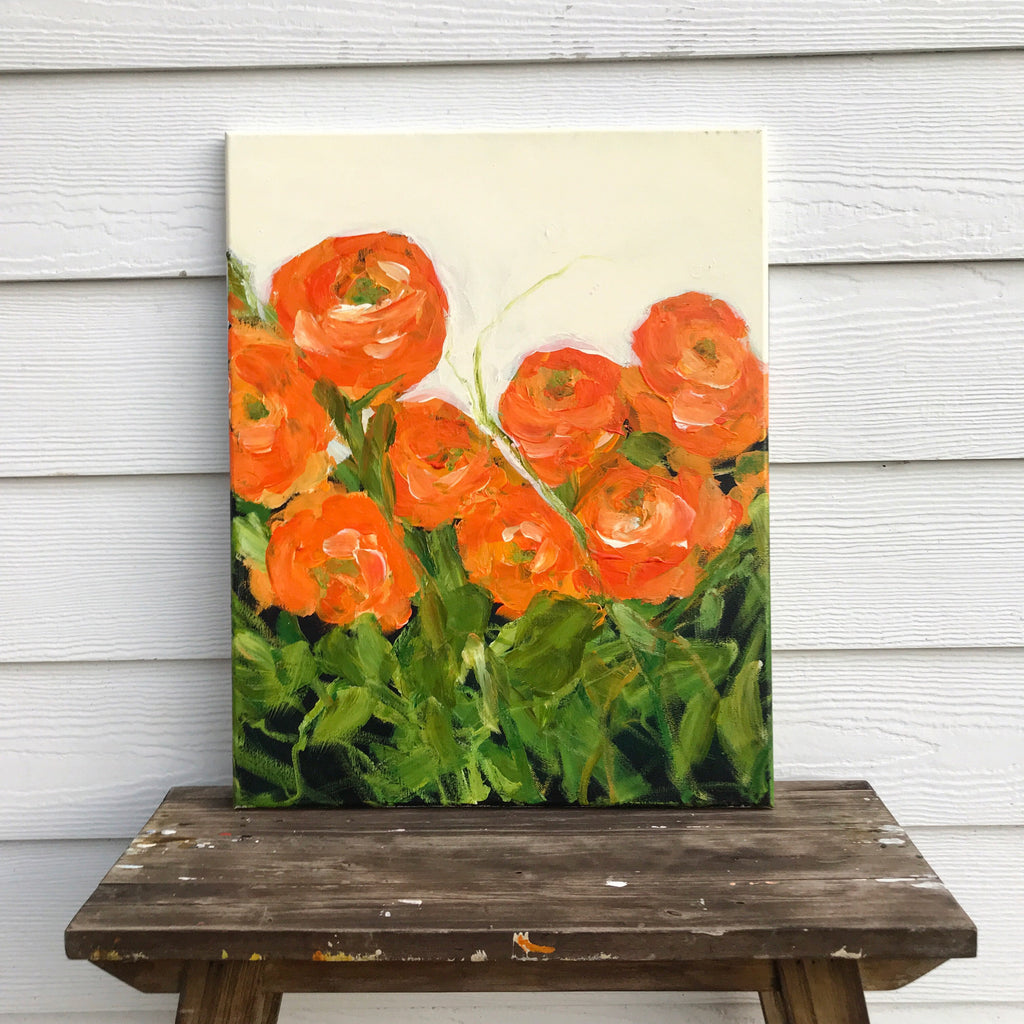 orange ranunculas