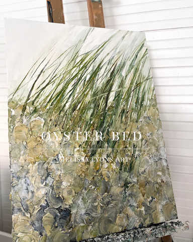 Oyster Bed with marsh grass
