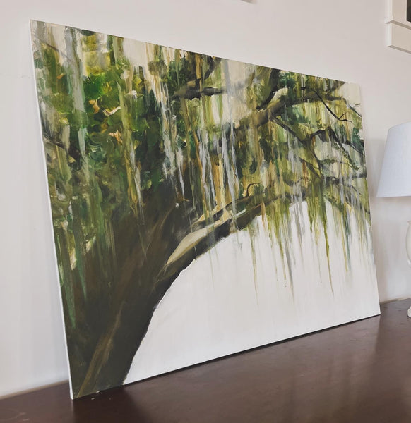 Southern Oak Tree with spanish moss