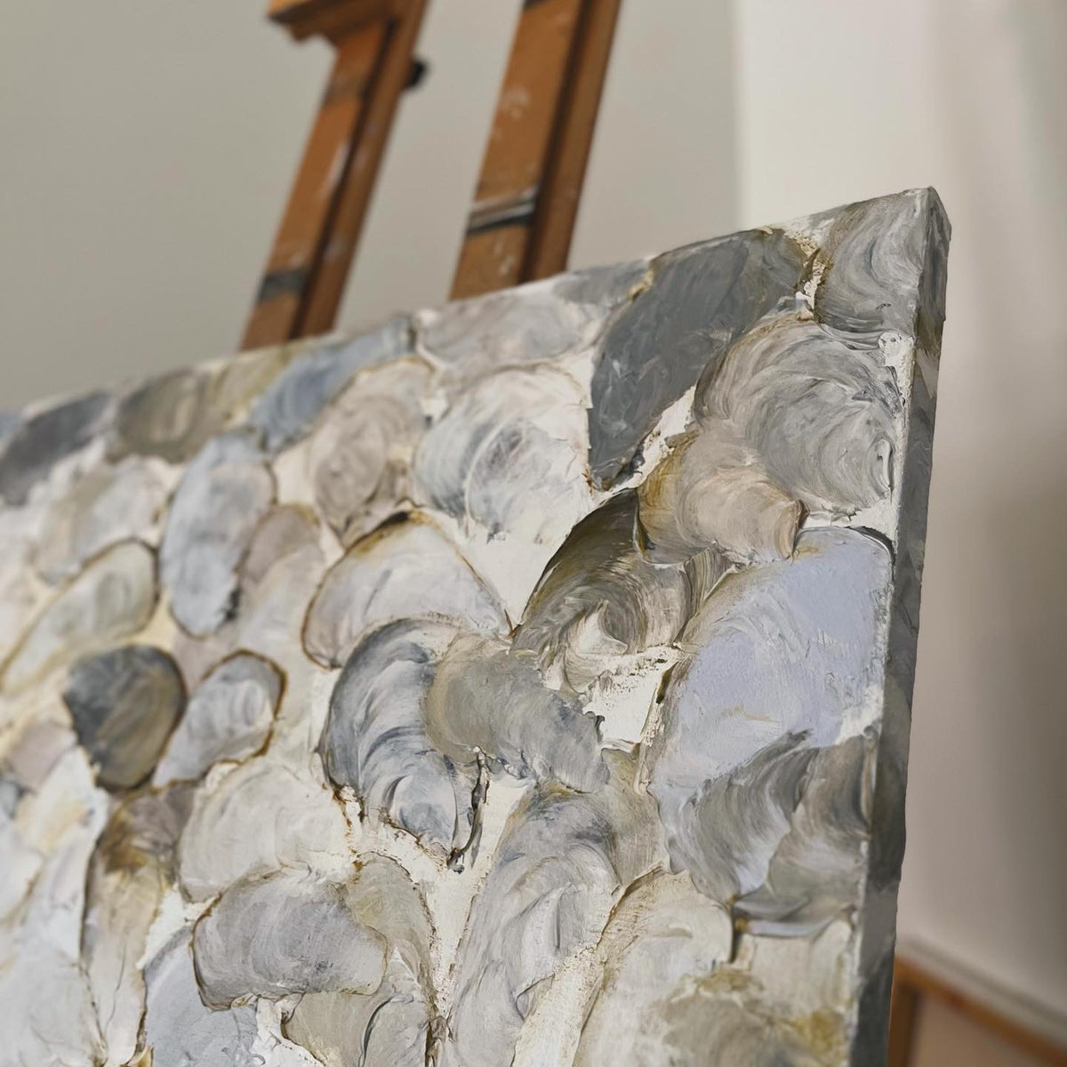 Textured Oysters / original oyster painting