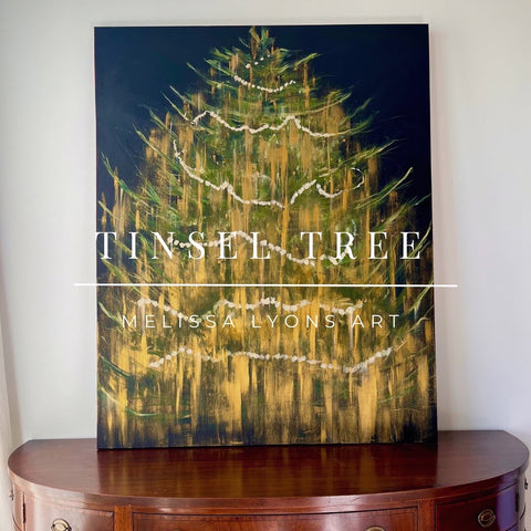 HUGE TINSEL TREE !!!