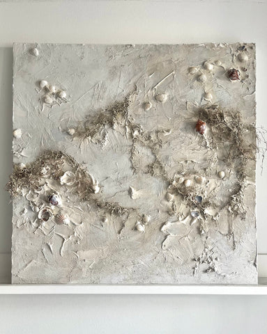 Textured beach sculpture