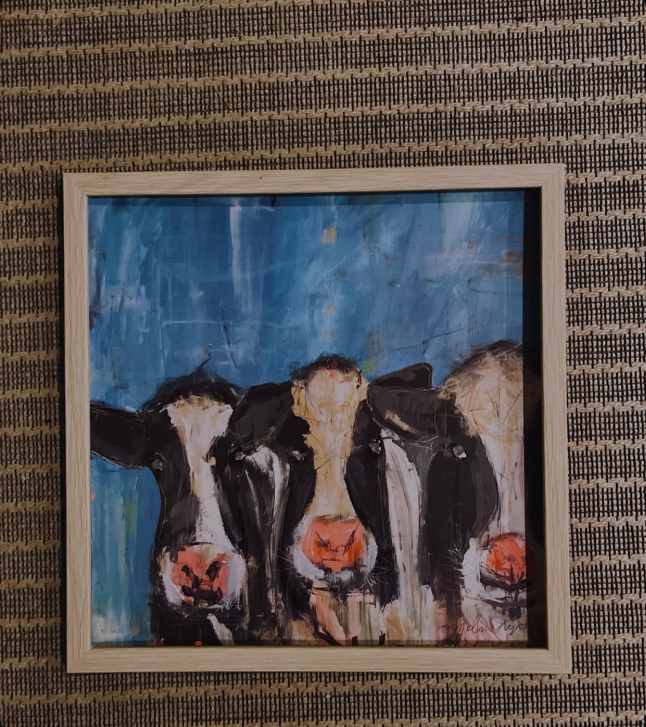 Three happy cows