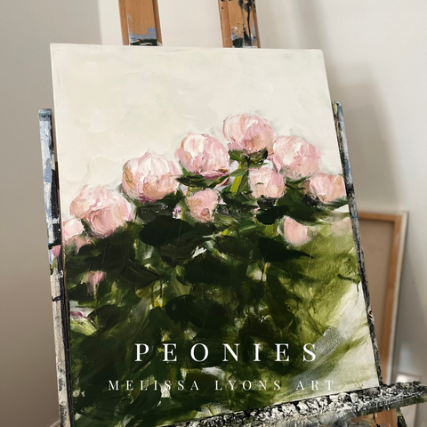 Fresh cut peonies
