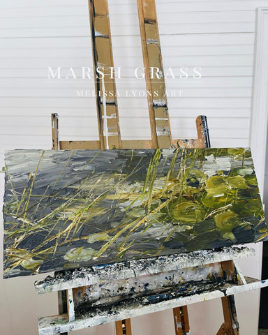 Marsh Grass and Lily pads