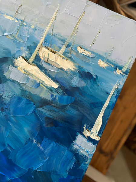 textured boats