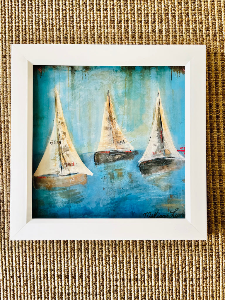 Three sailing boats
