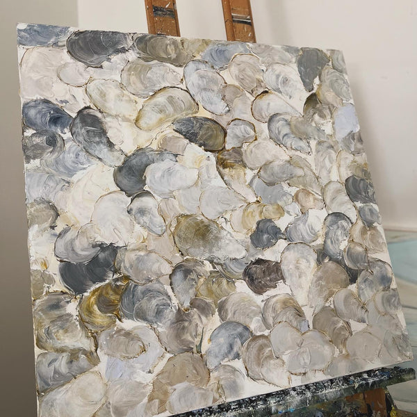 Textured Oysters / original oyster painting