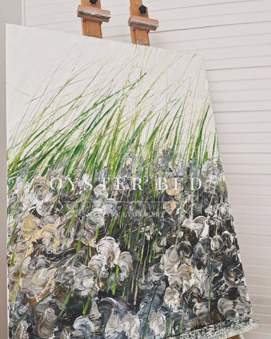 Marsh Grass and oyster bed