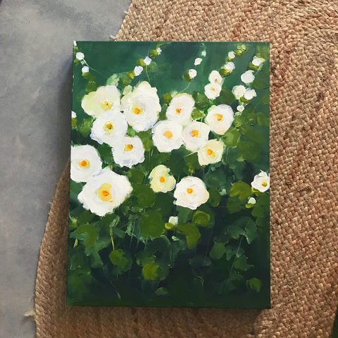 Hollyhocks