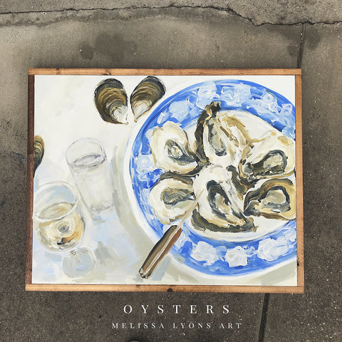 oysters on a plate