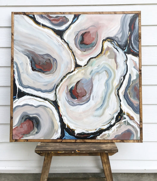 Oyster painting by Caitlin Pavon