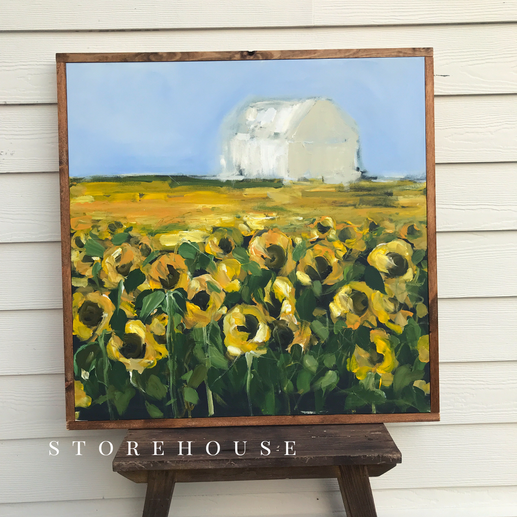 storehouse with flowers