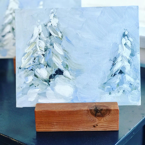 Blue winter trees 2