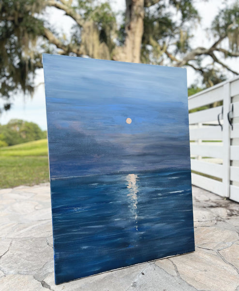 Moonlight over water