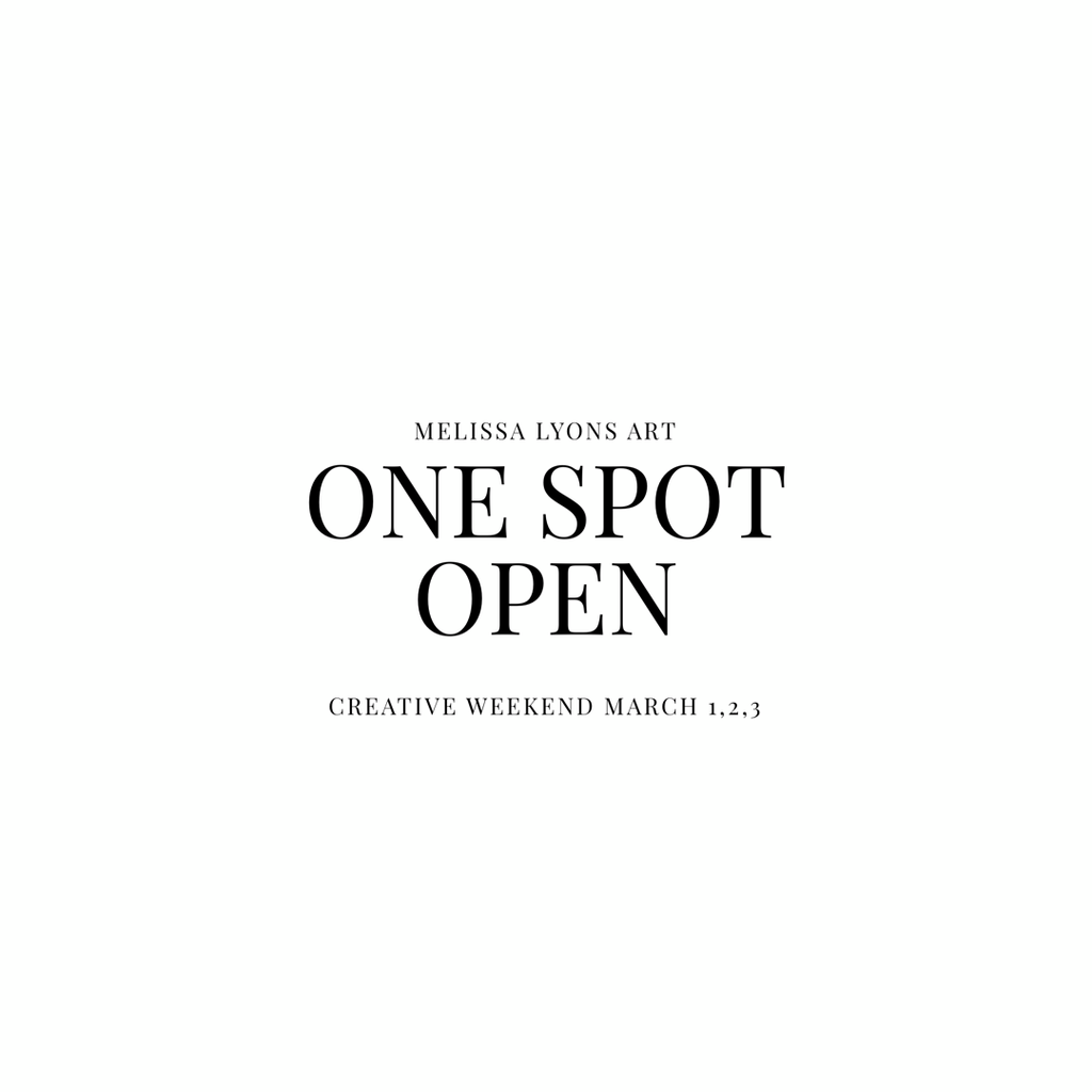one spot March 1, 2 ,3  creative weekend