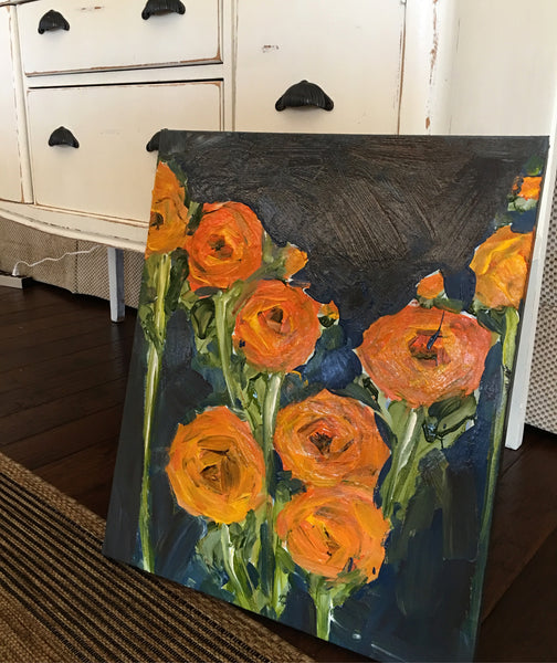orange Ranunculus