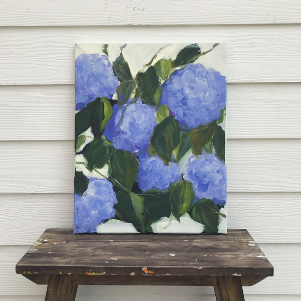 purple hydrangeas