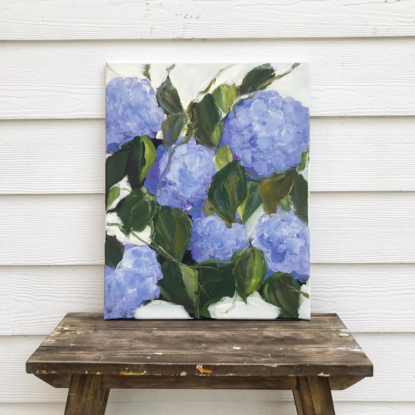 purple hydrangeas